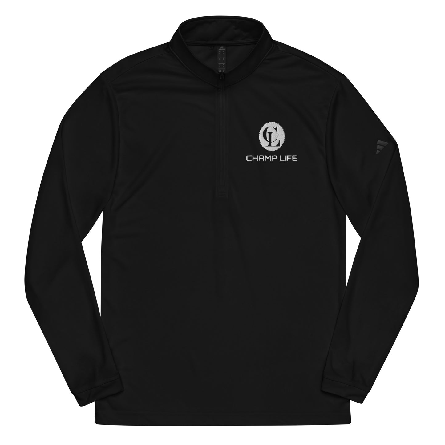 ChampLife Quarter Zip Pullover (Embroidered, White Logo)