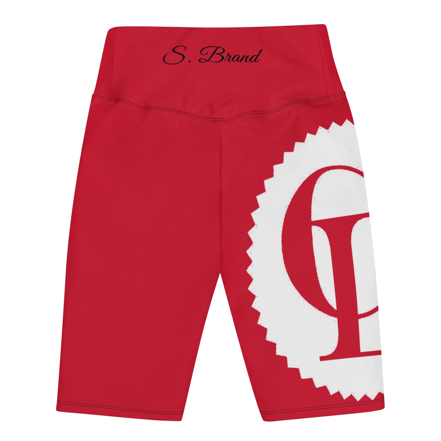 ChampLife Biker Shorts (Red, White Logo)