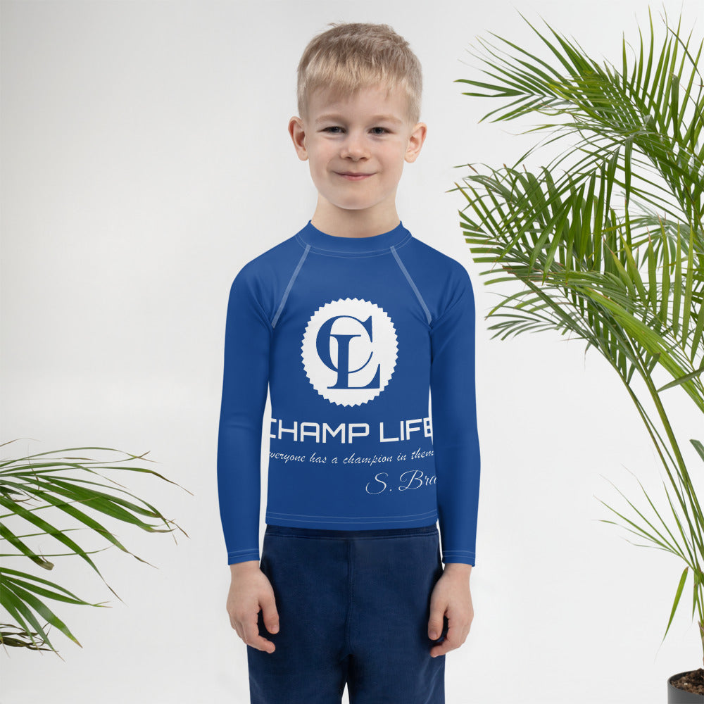 ChampLife Kids Rash Guard (White Logo)