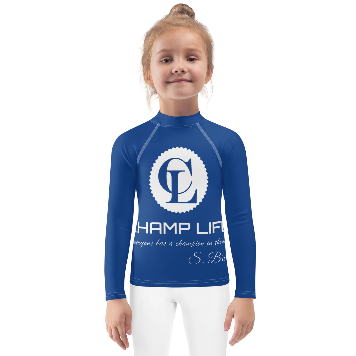 ChampLife Kids Rash Guard (White Logo)