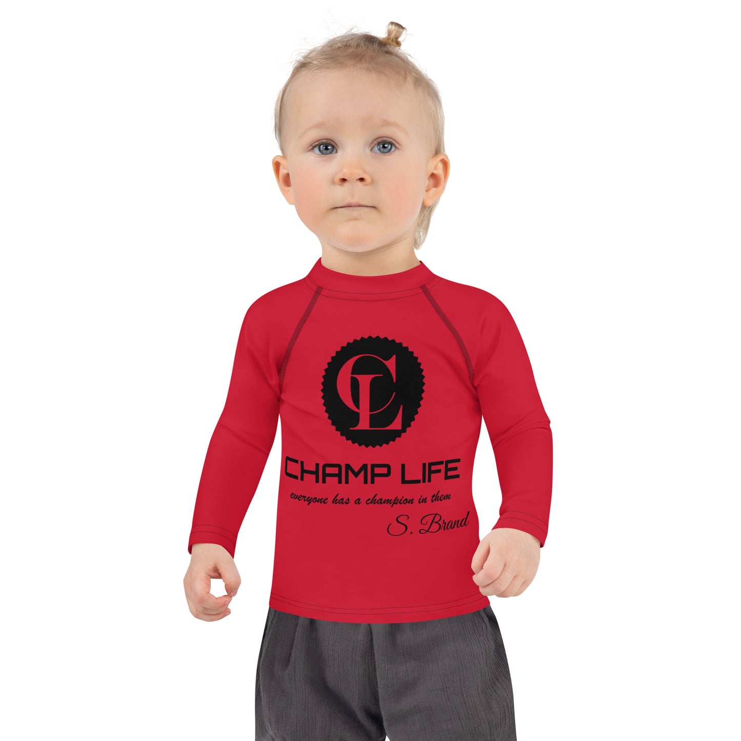 ChampLife Kids Rash Guard (Black Logo)