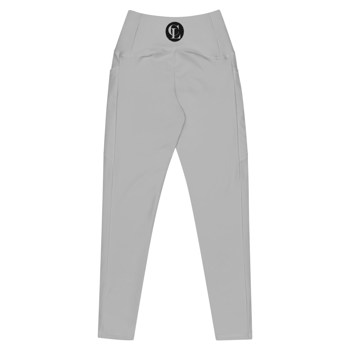 ChampLife Crossover Leggings with Pockets (Gray, Black Logo)