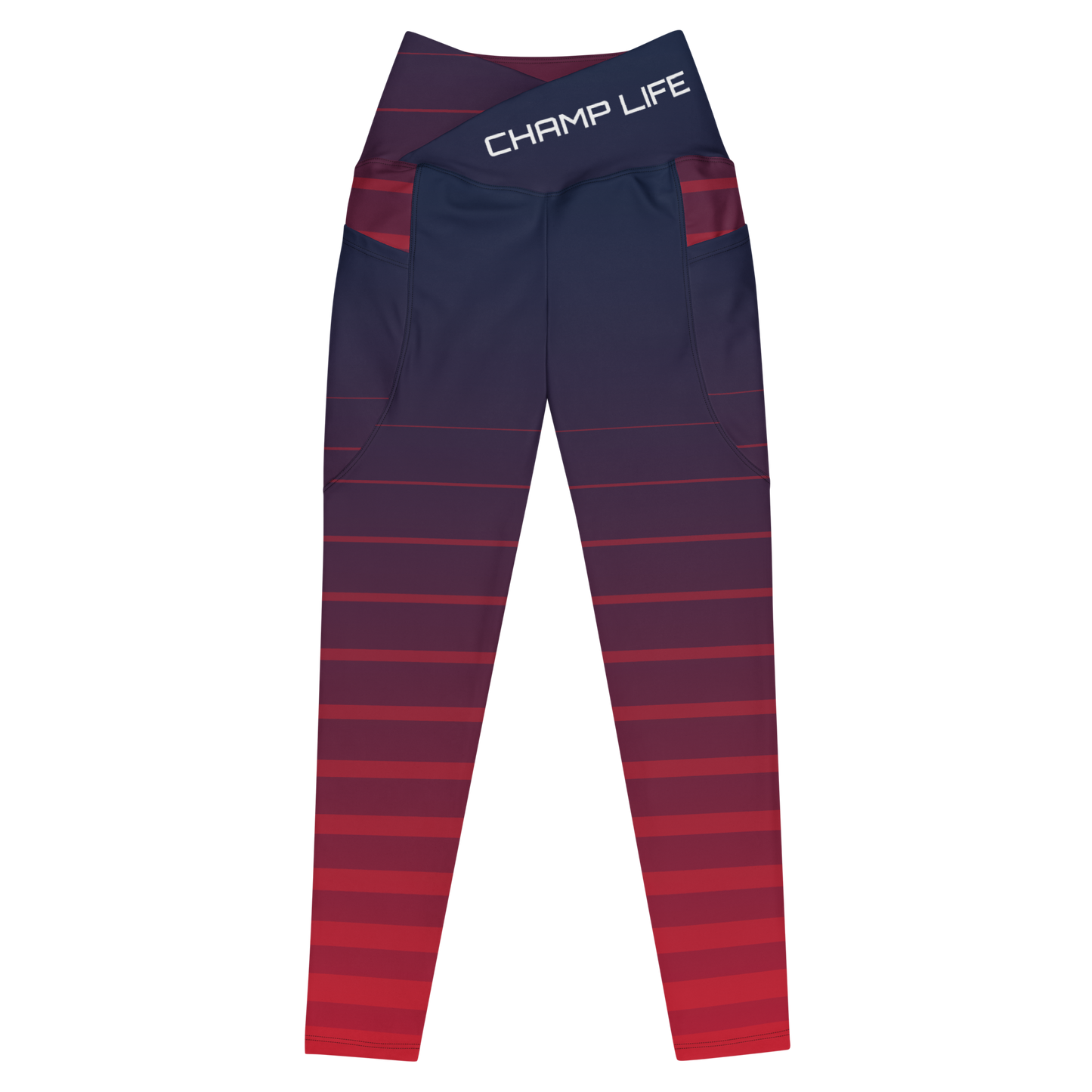 ChampLife Crossover Leggings with Pockets (White Logo)