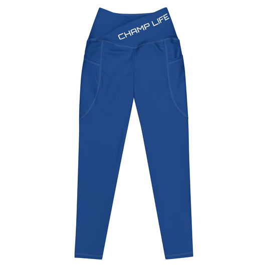 ChampLife Crossover Leggings with Pockets (White Logo)