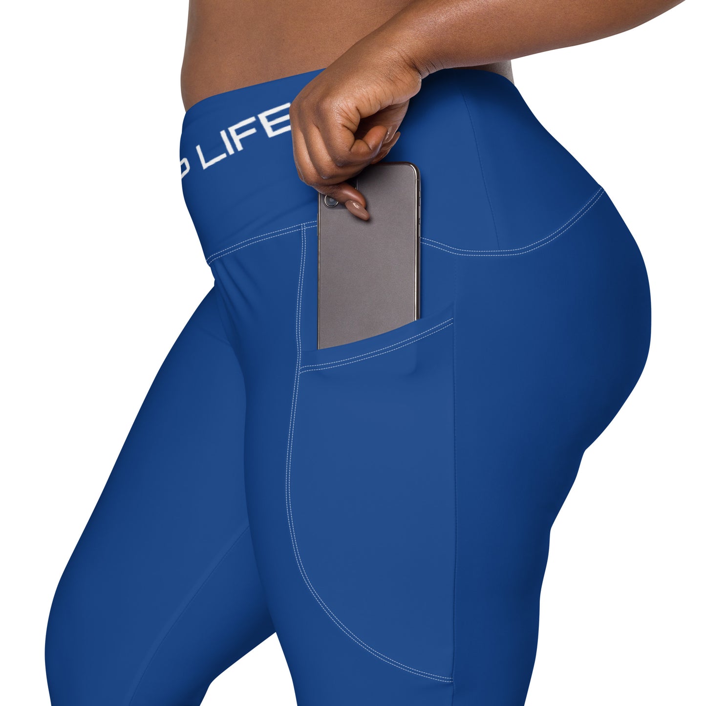 ChampLife Crossover Leggings with Pockets (White Logo)