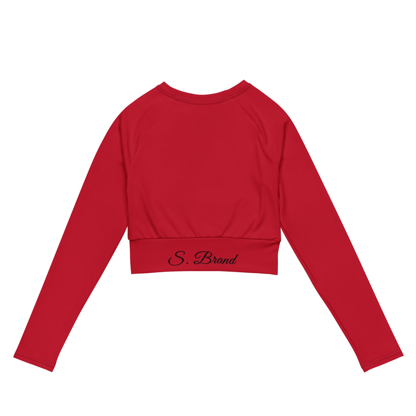 ChampLife Long-Sleeve Crop Top (Black Logo)