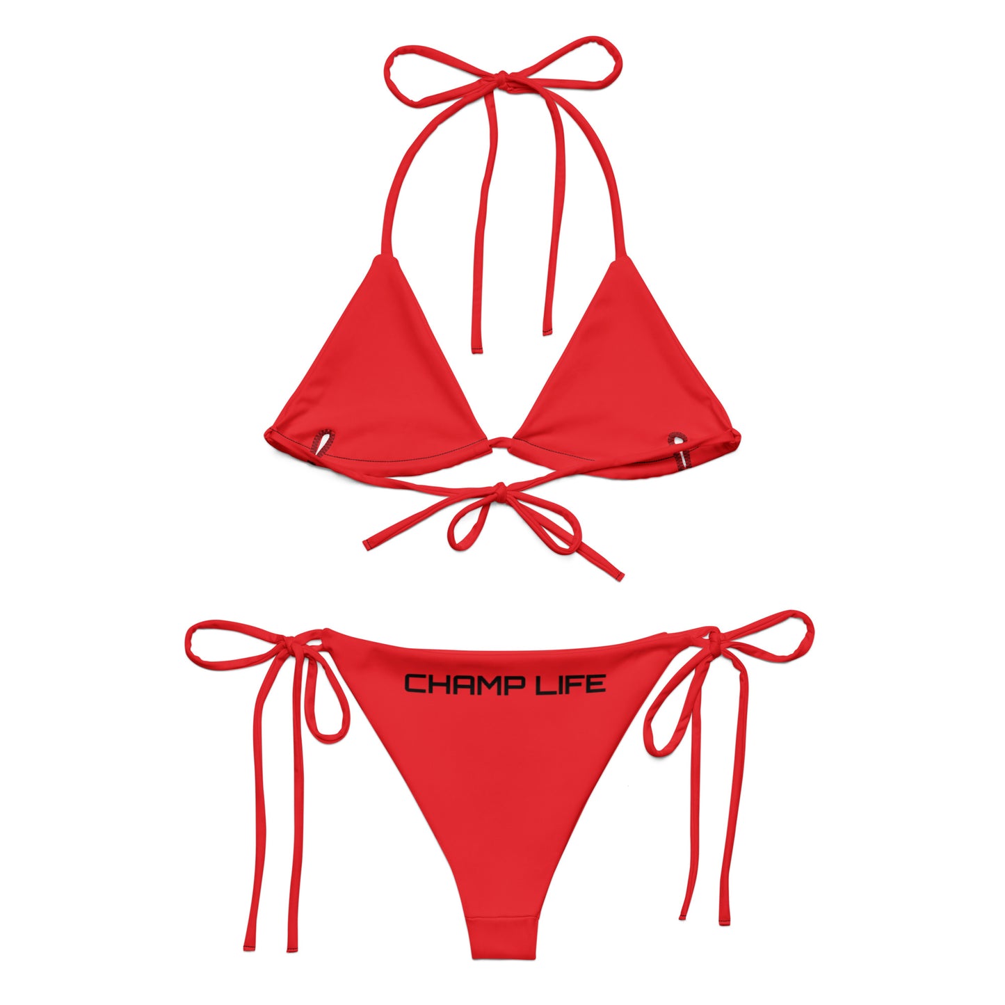 ChampLife String Bikini (Red, Black Logo)