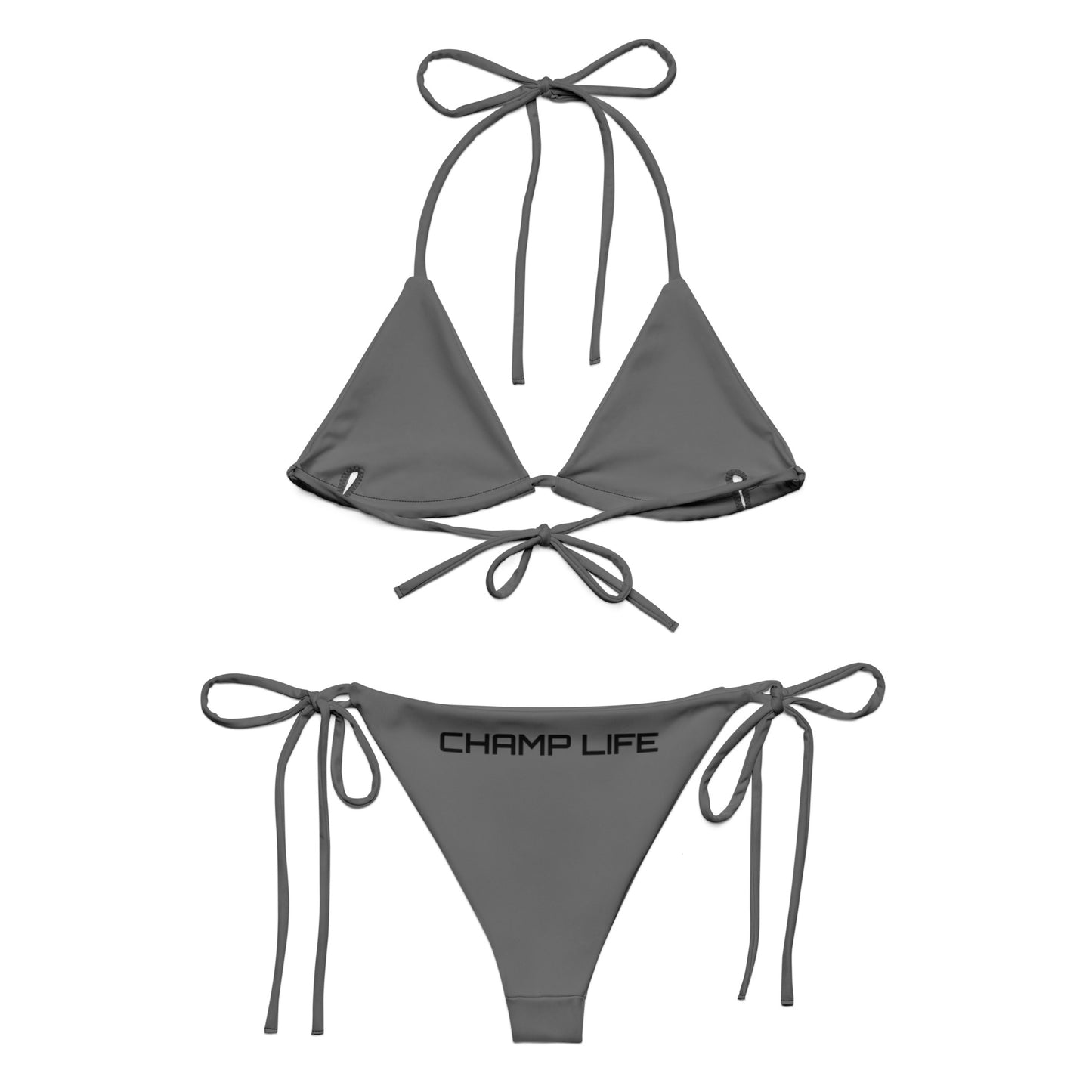 ChampLife String Bikini (Gray, Black Logo)