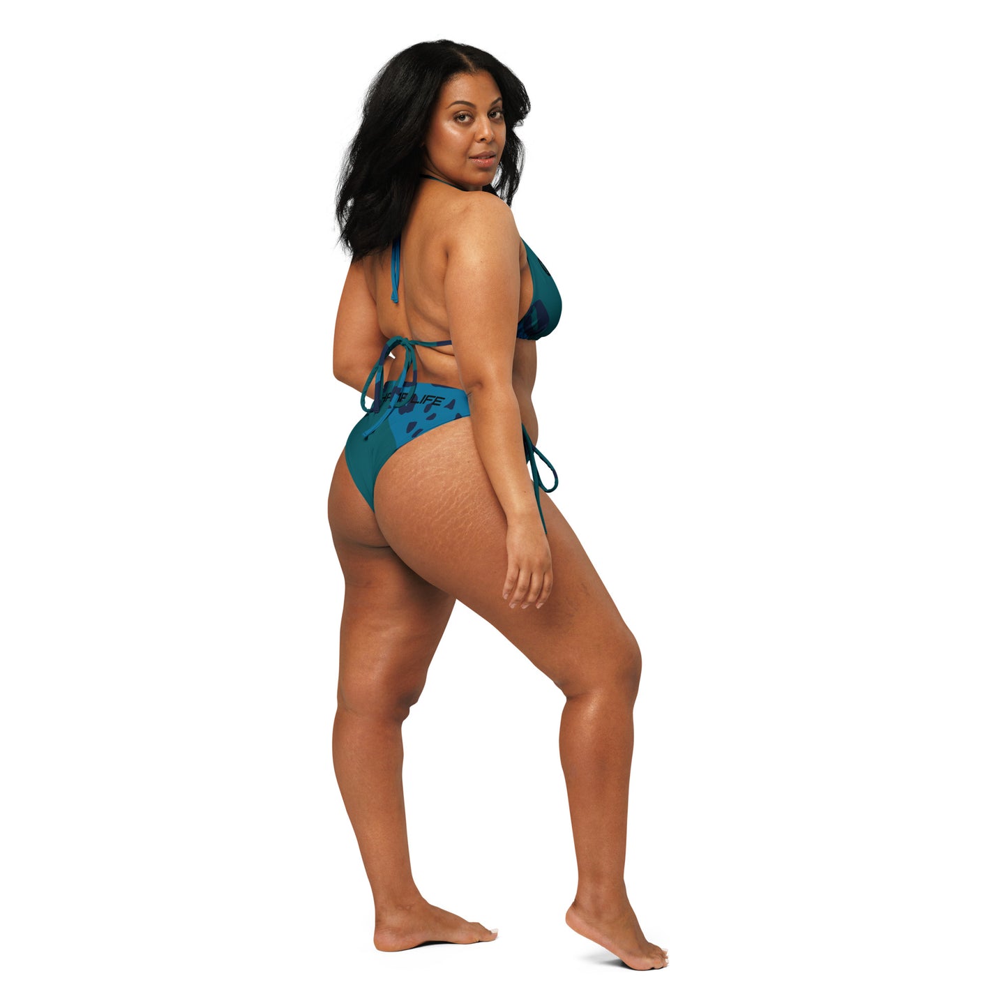 ChampLife String Bikini (Turquoise, Black Logo)