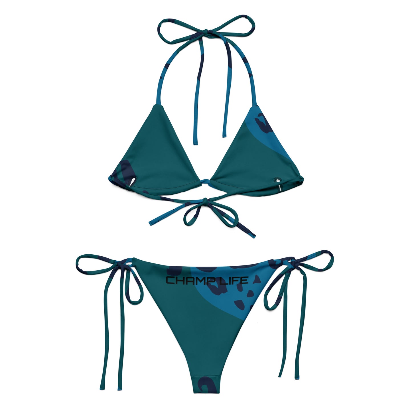 ChampLife String Bikini (Turquoise, Black Logo)