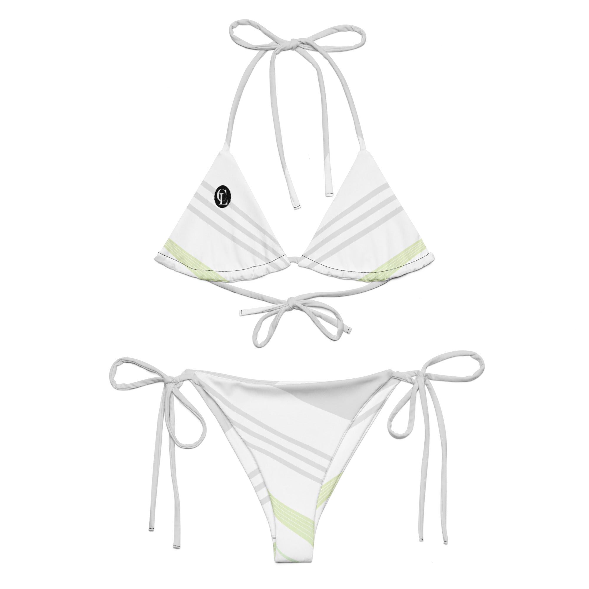 Champ Life Reed ChampLife String Bikini (White, Black Logo) – The Champlife Brand