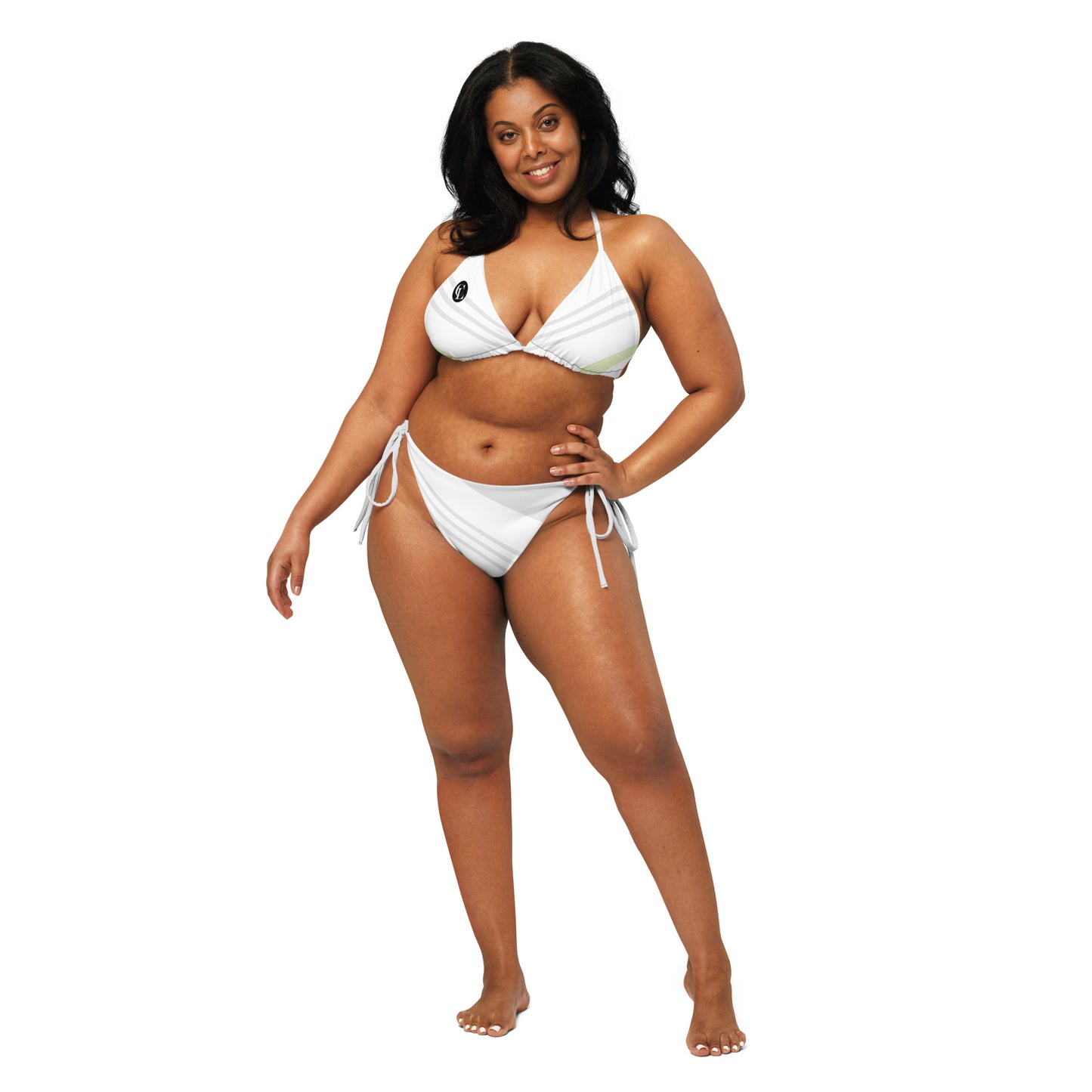 ChampLife String Bikini (White, Black Logo)