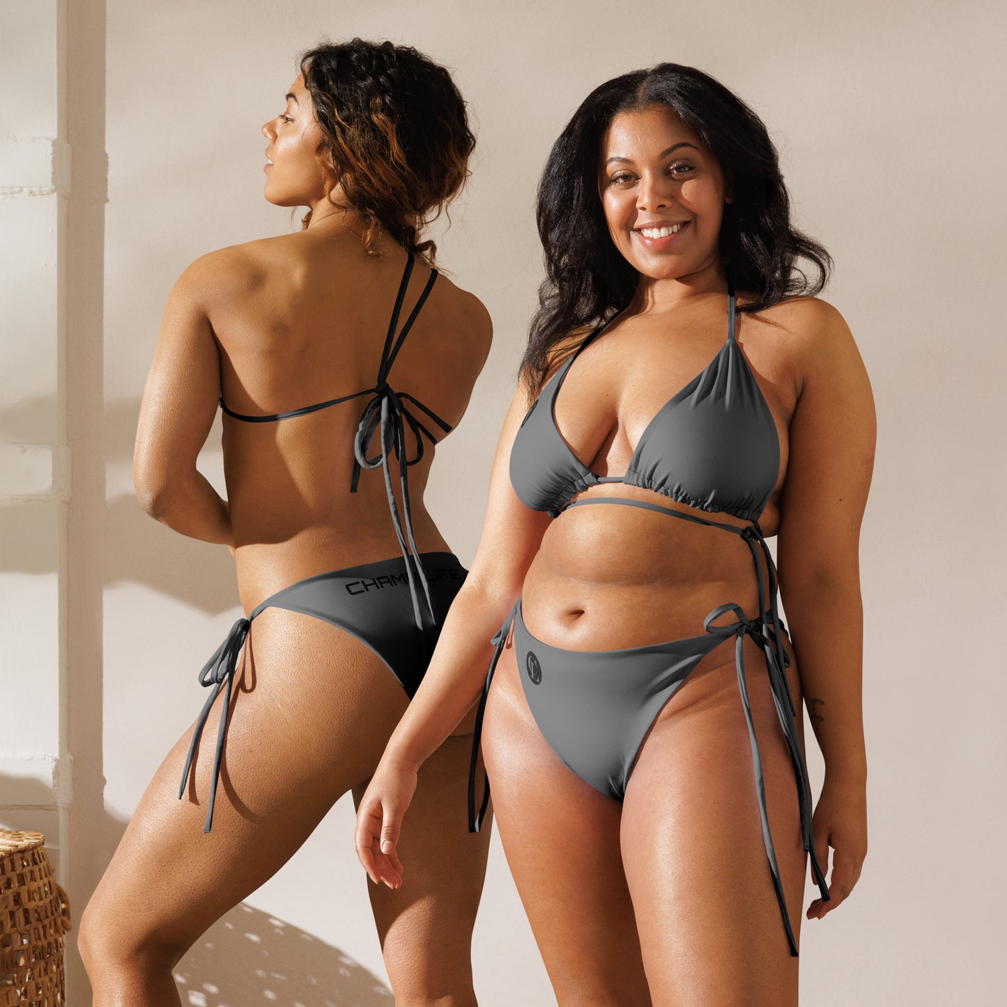 ChampLife String Bikini (Gray, Black Logo)