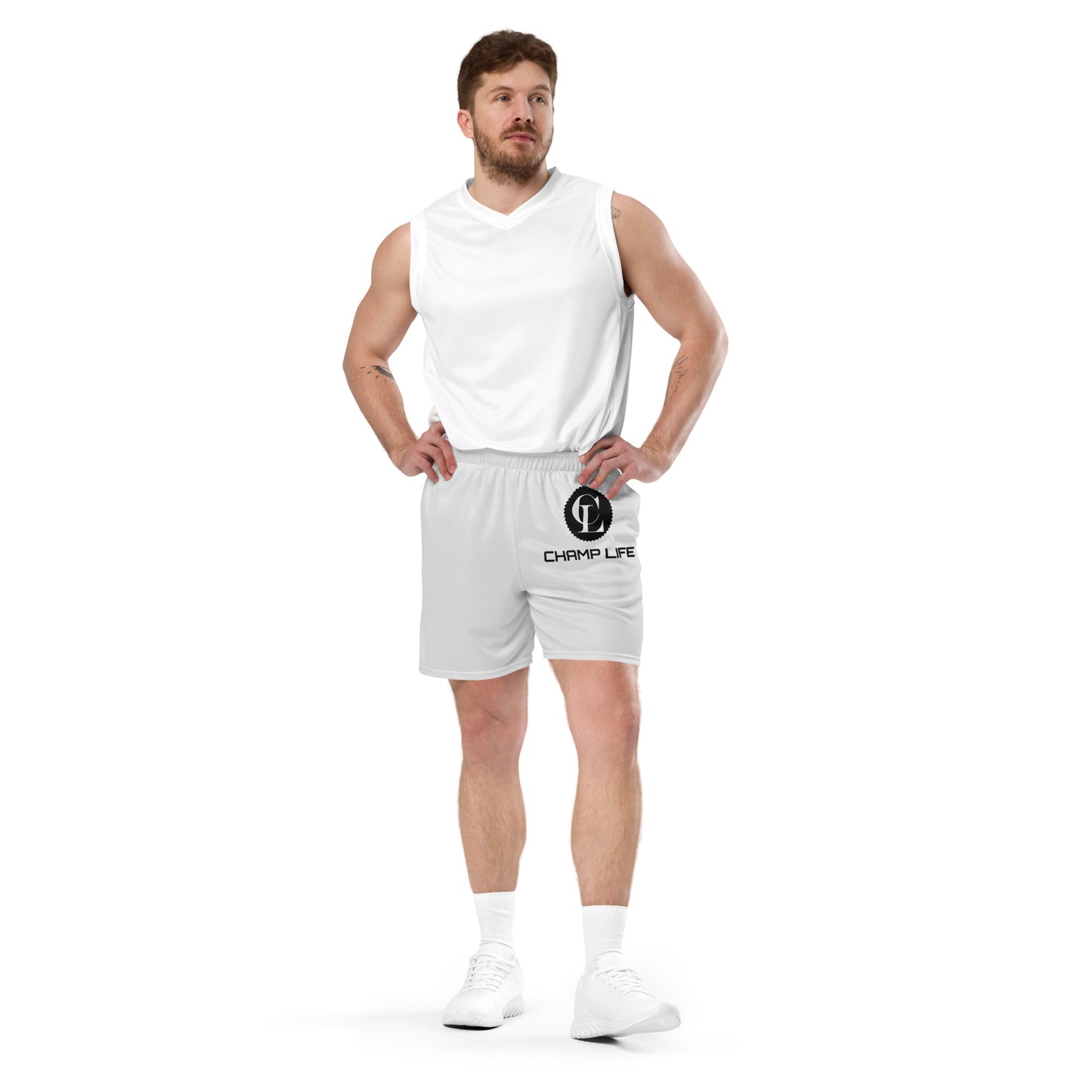 ChampLife Men's Mesh Shorts (Black Logo)