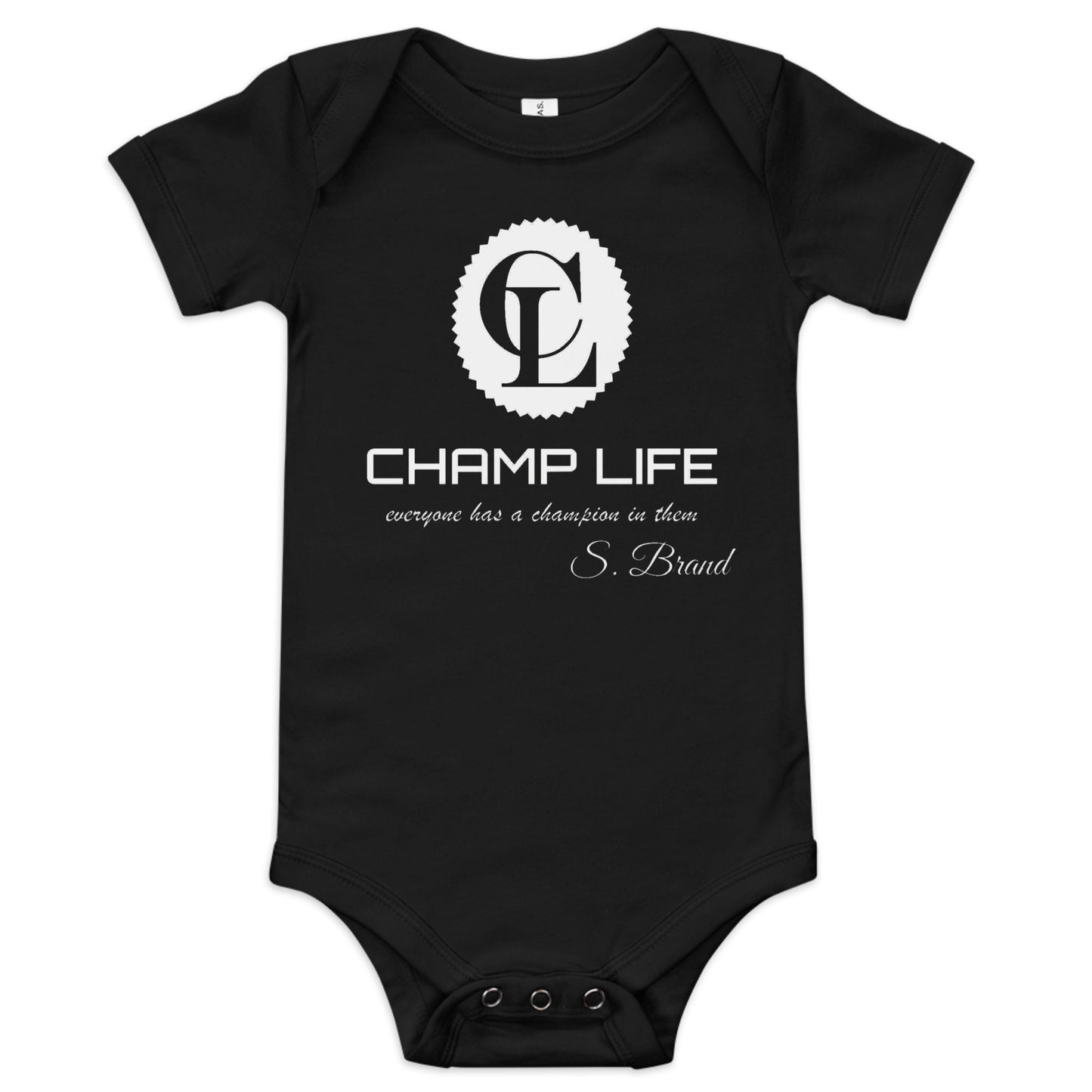 ChampLife Baby Onesie (White Logo)