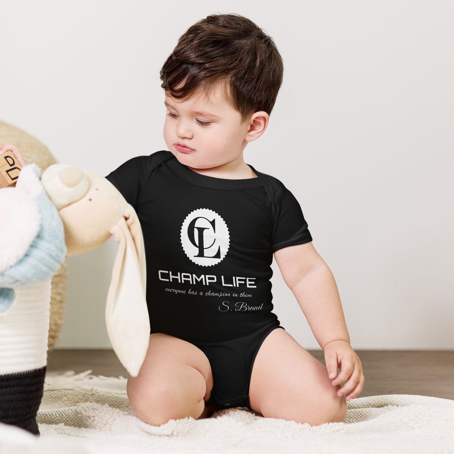 ChampLife Baby Onesie (White Logo)