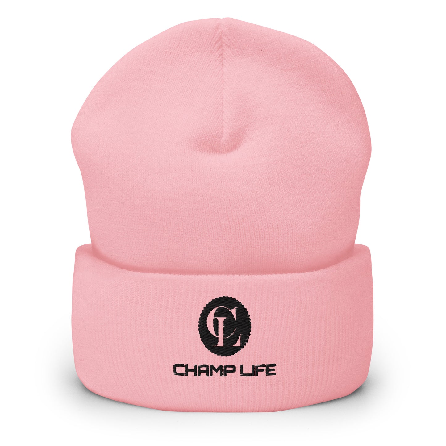 ChampLife Cuffed Beanie (Black Logo)