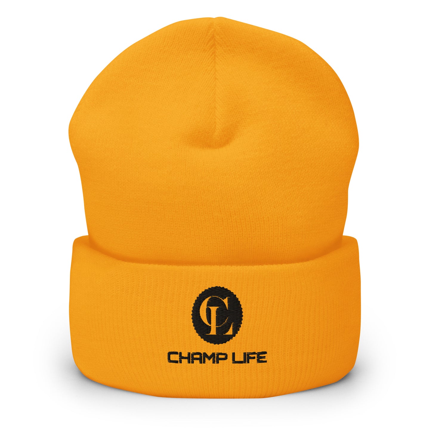 ChampLife Cuffed Beanie (Black Logo)