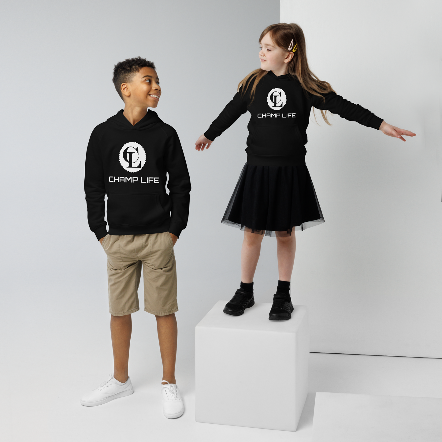 ChampLife Kids Hoodie (White Logo)