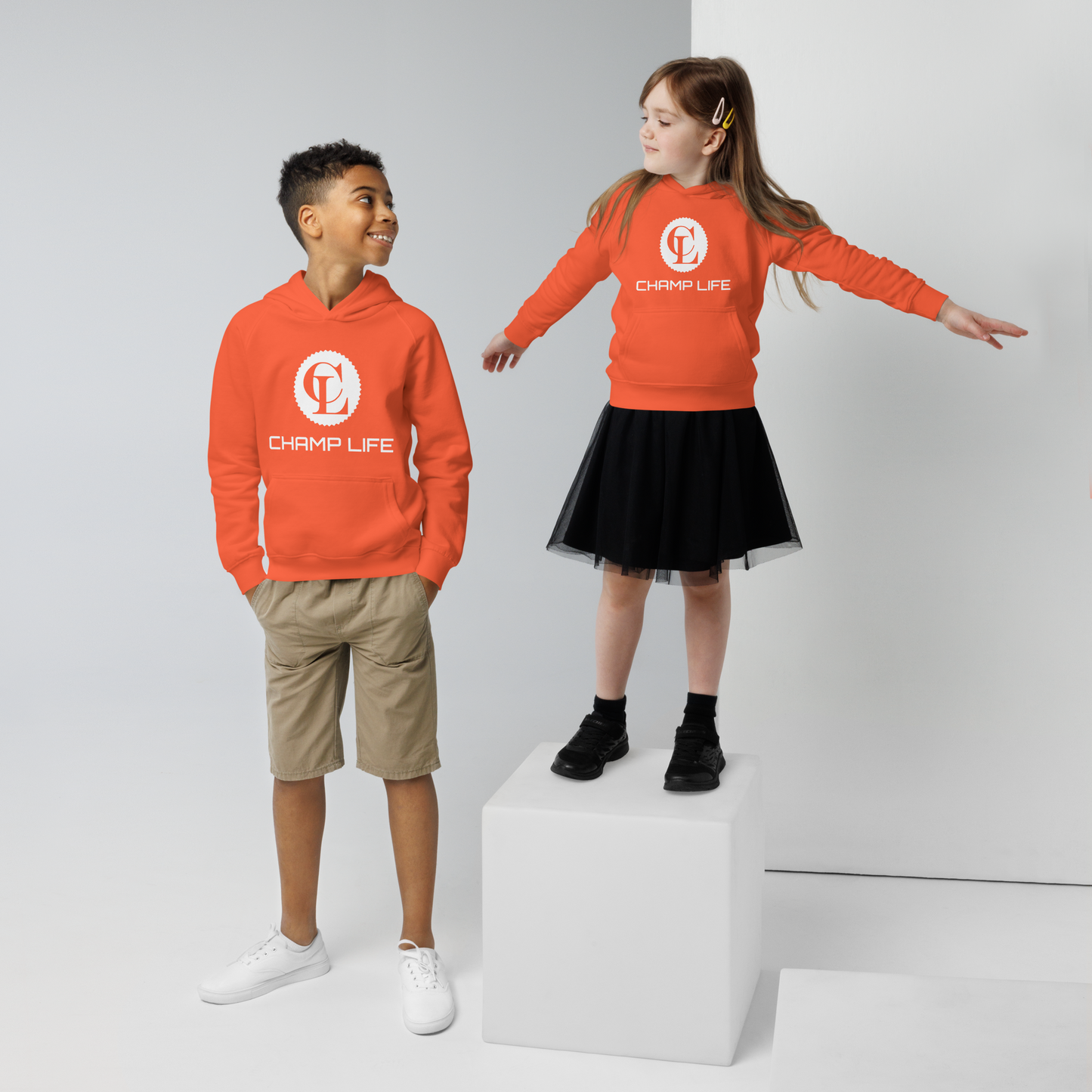 ChampLife Kids Hoodie (White Logo)
