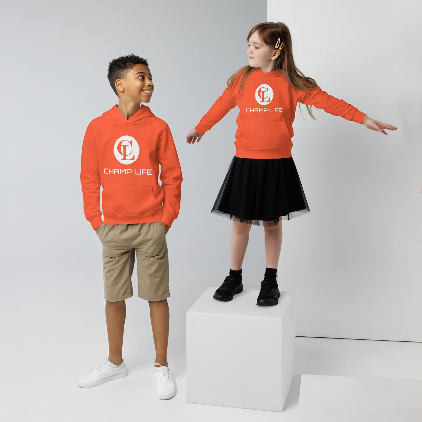 ChampLife Kids Hoodie (White Logo)