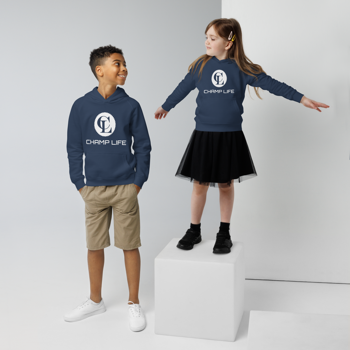 ChampLife Kids Hoodie (White Logo)
