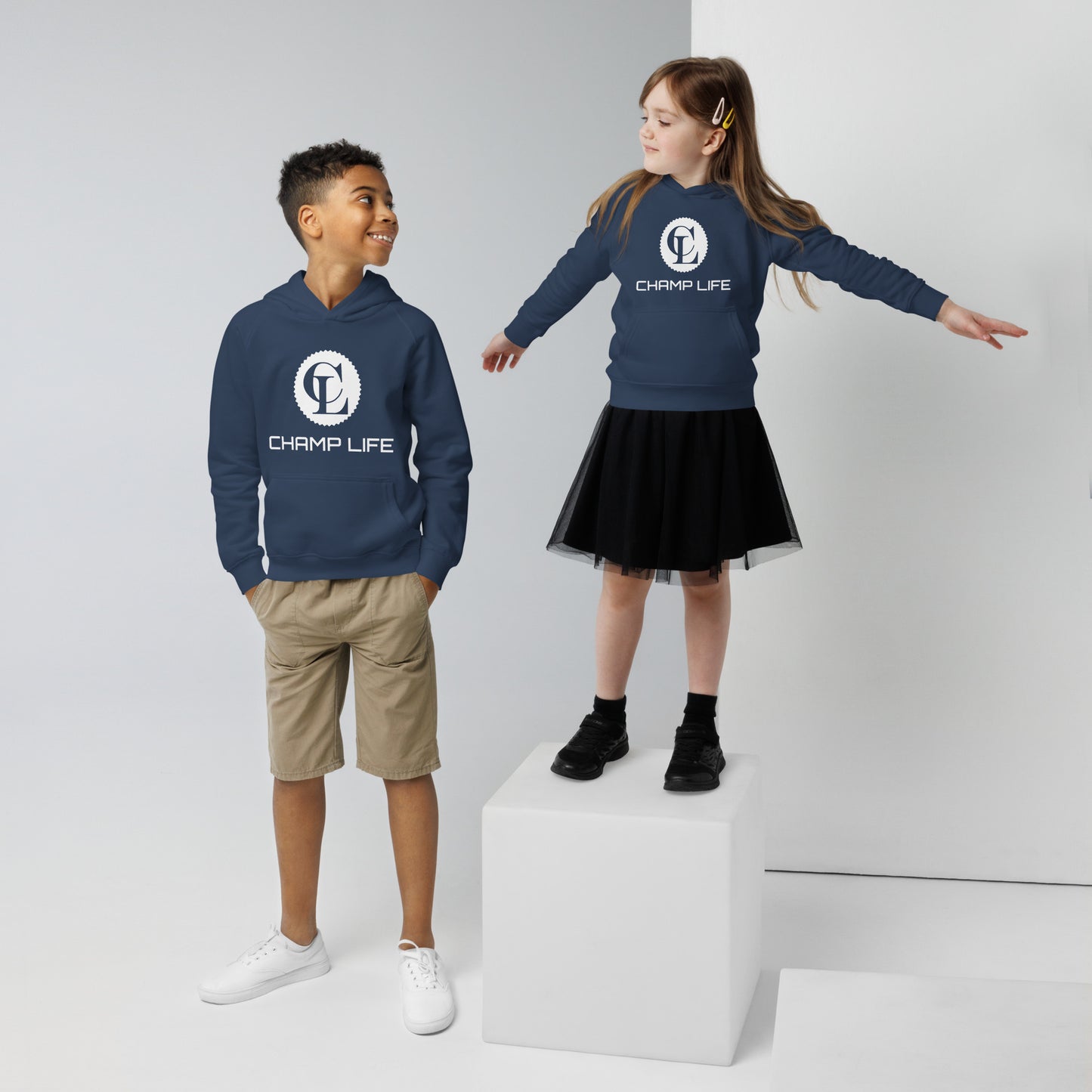 ChampLife Kids Hoodie (White Logo)