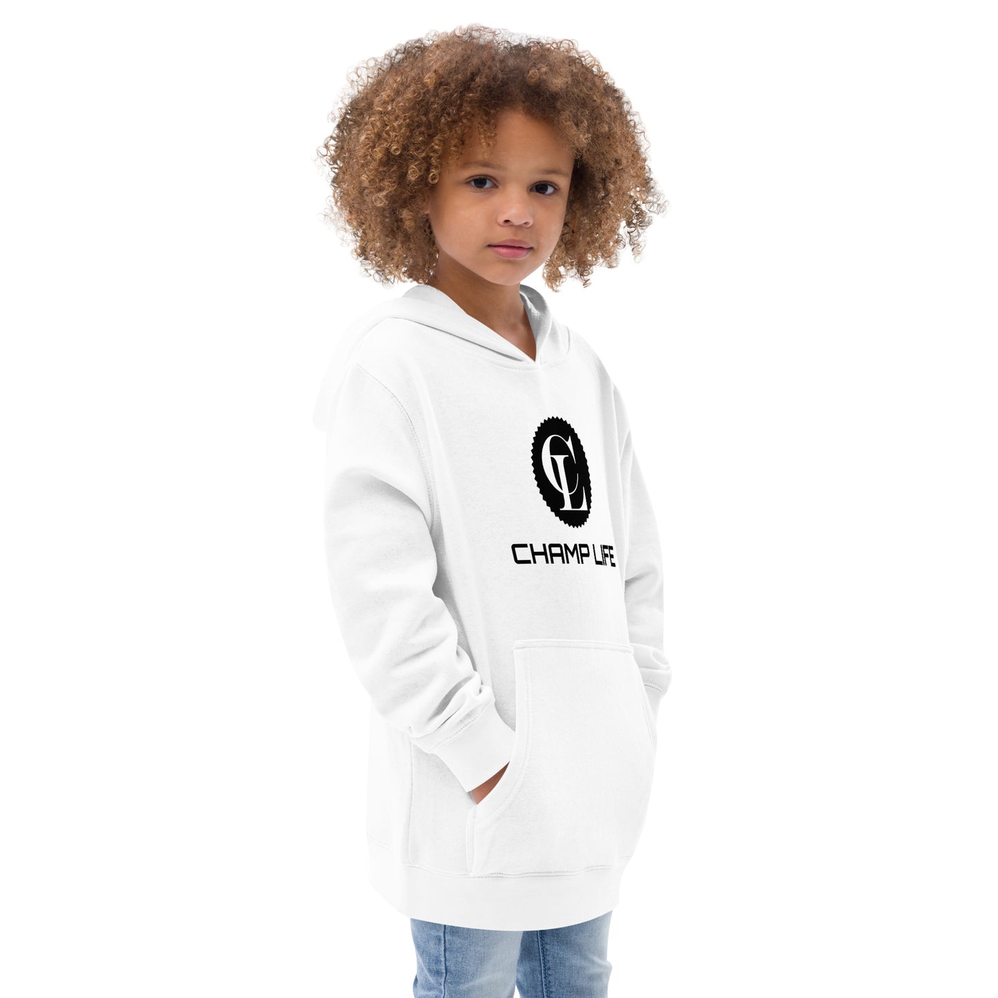 ChampLife Kids Fleece Hoodie (Black Logo)