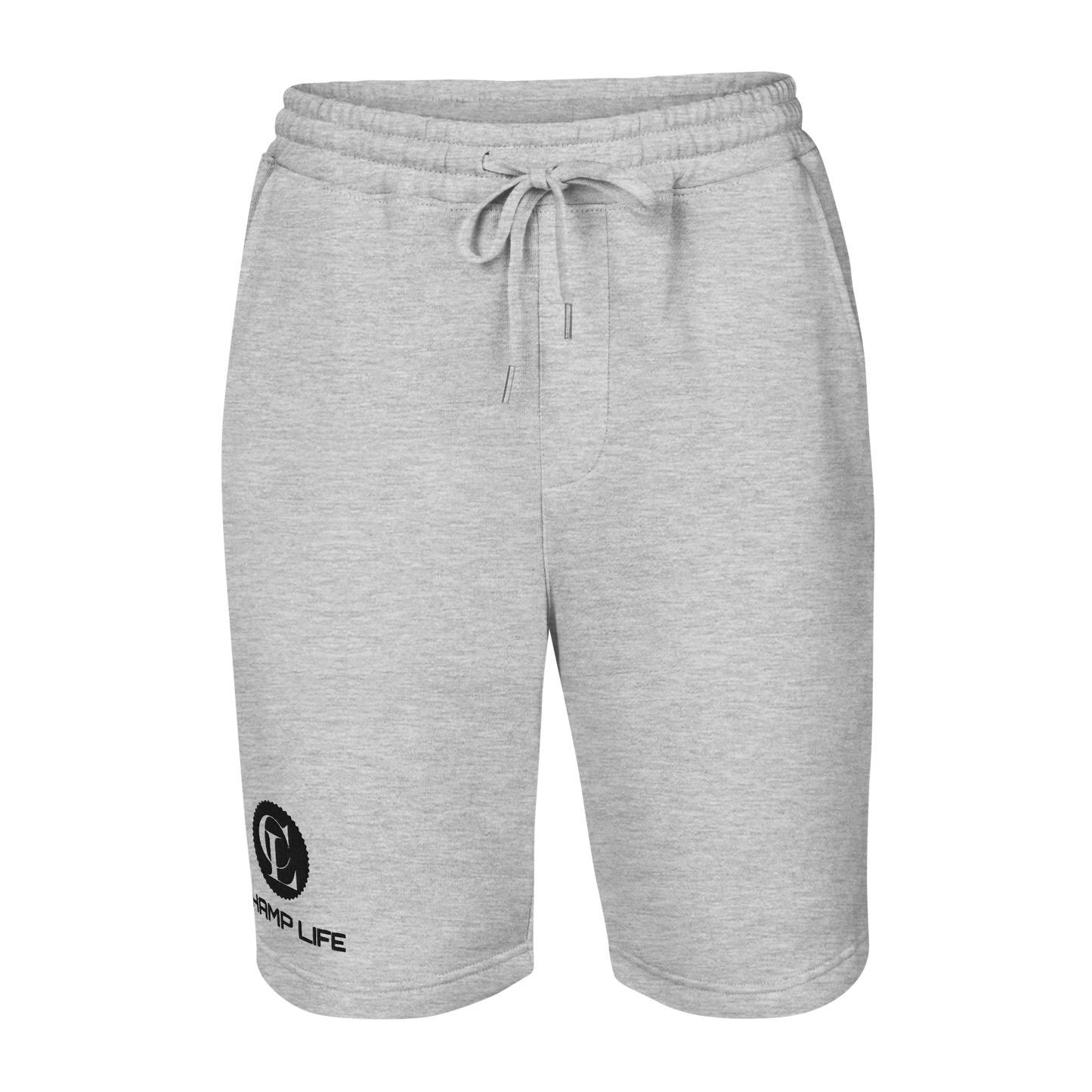 ChampLife Men's Fleece Shorts (Embroidered, Black Logo)