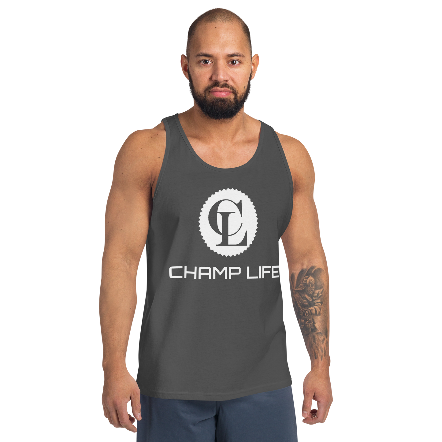 ChampLife Men's Tank Top (White Logo)