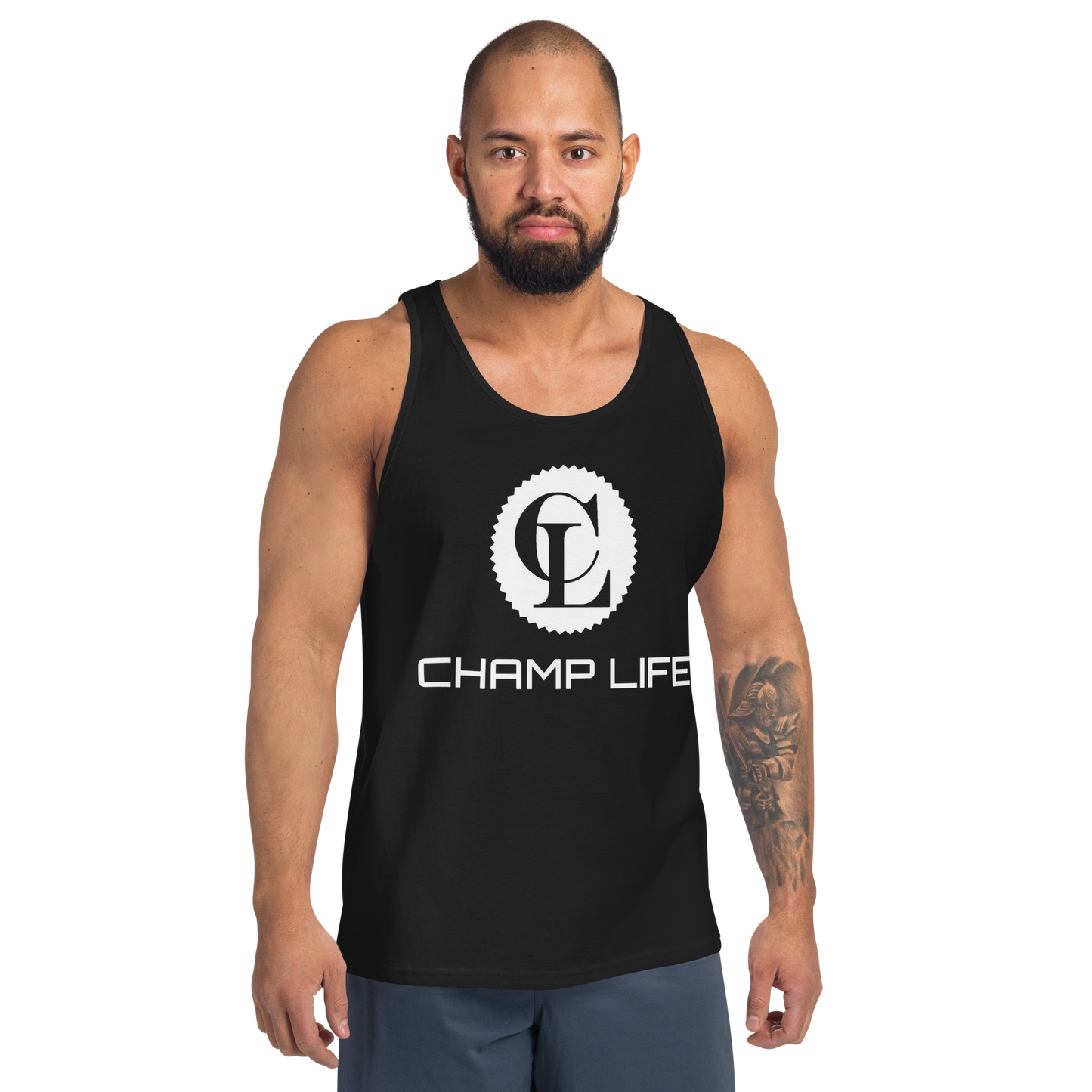 ChampLife Men's Tank Top (White Logo)