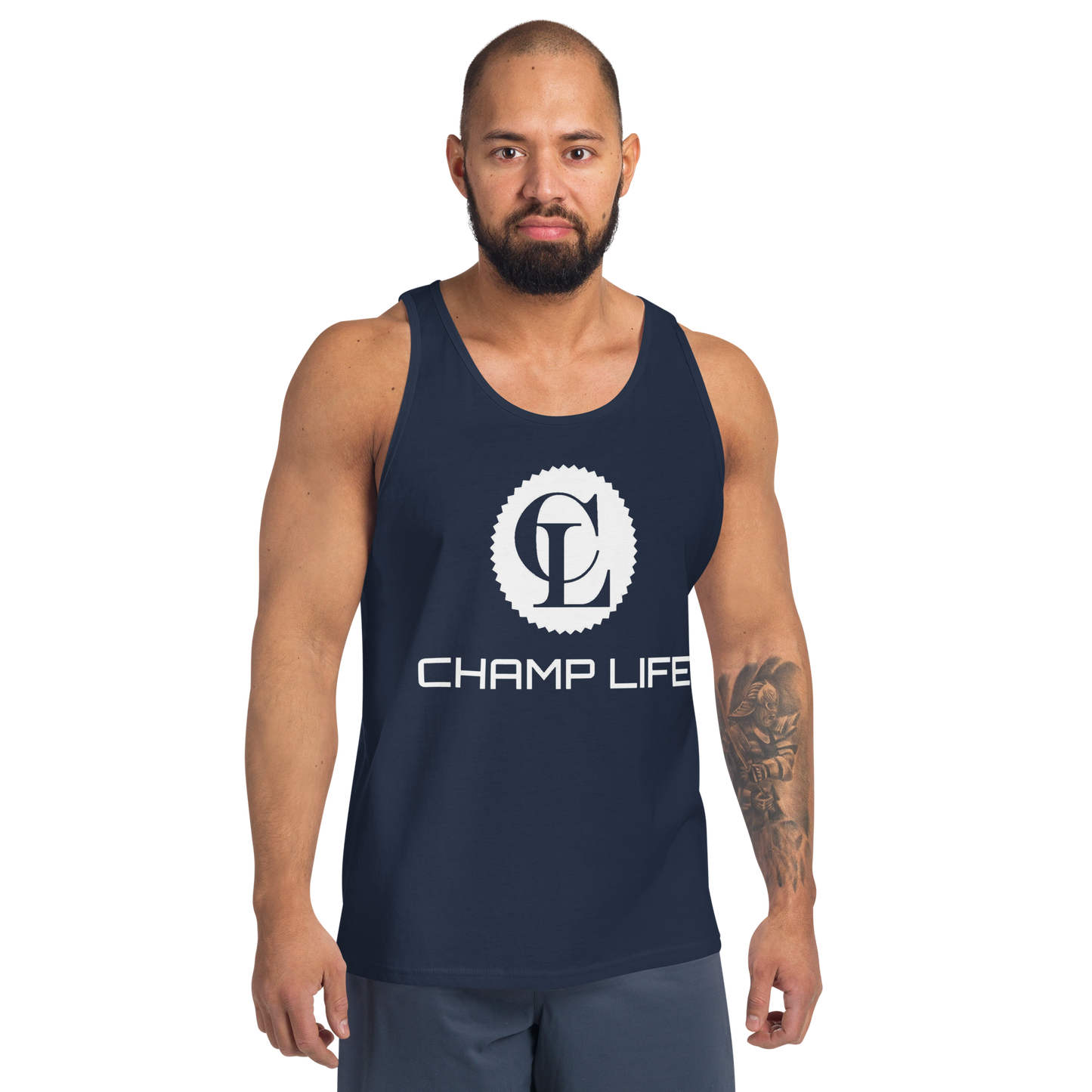 ChampLife Men's Tank Top (White Logo)