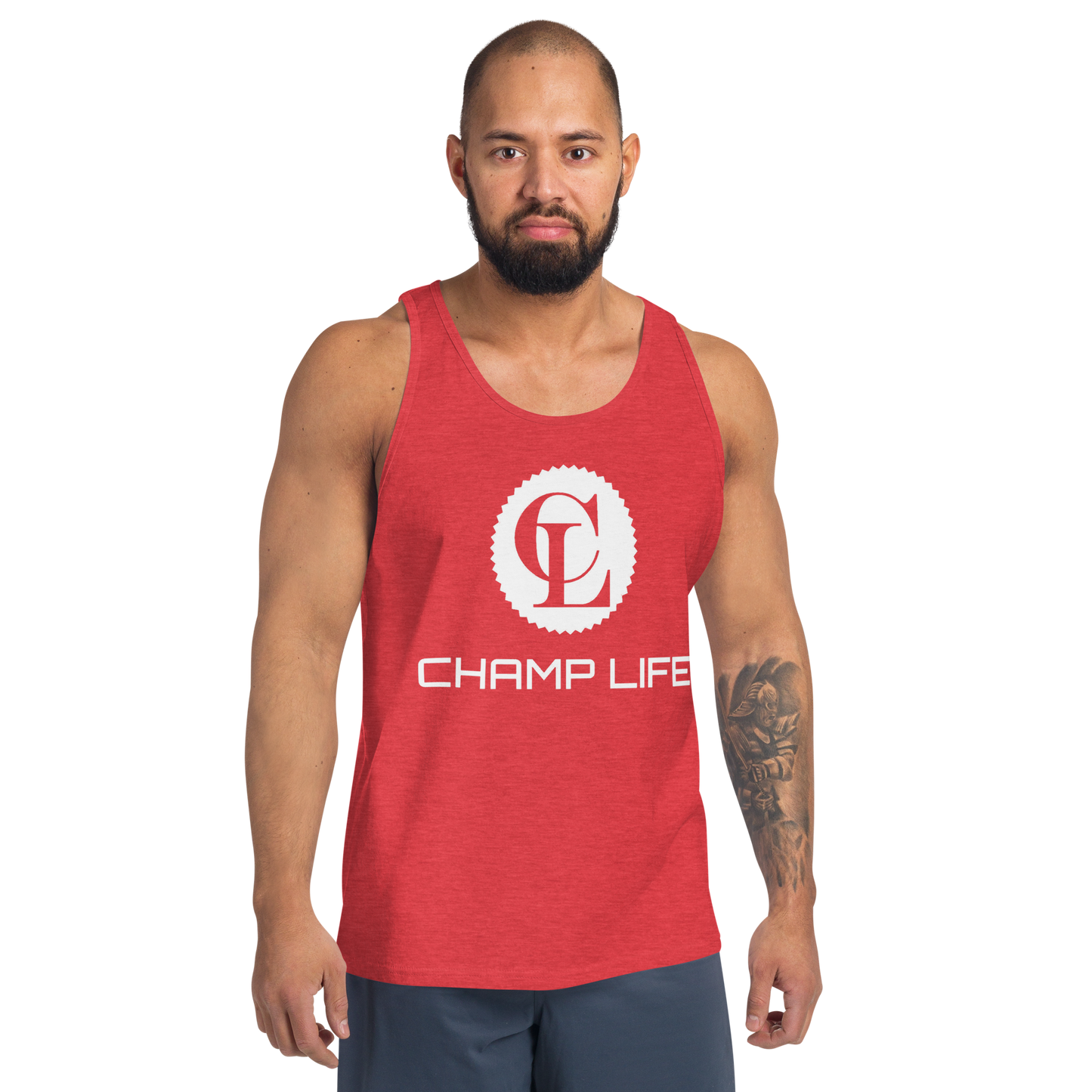 ChampLife Men's Tank Top (White Logo)