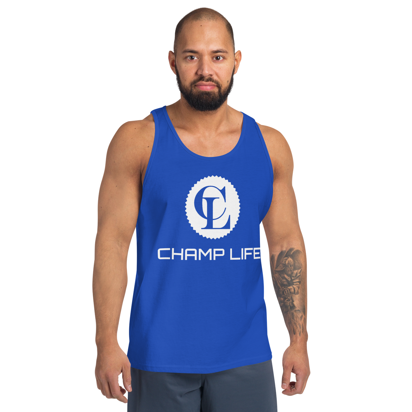 ChampLife Men's Tank Top (White Logo)