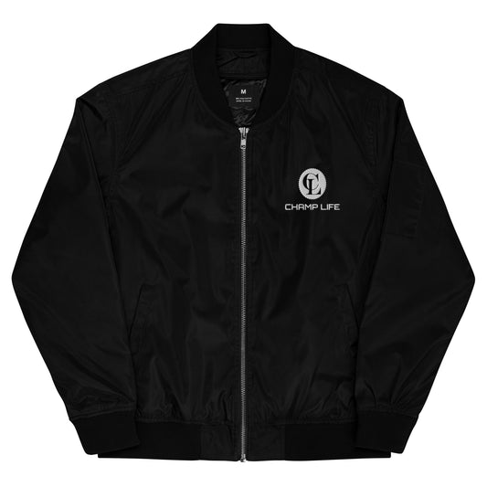 ChampLife Premium Bomber Jacket (White Logo)