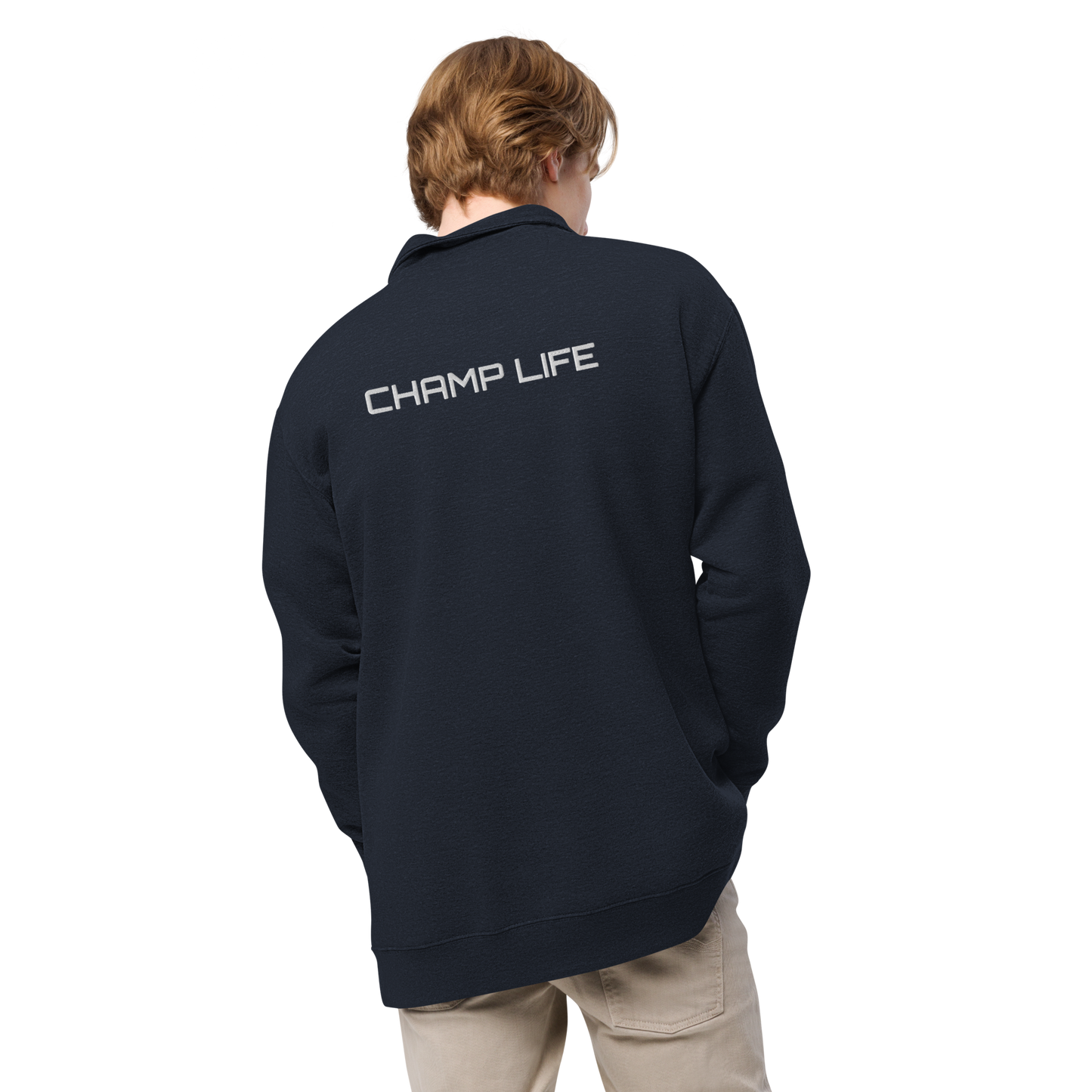 ChampLife Fleece Pullover (Embroidered, White Logo)