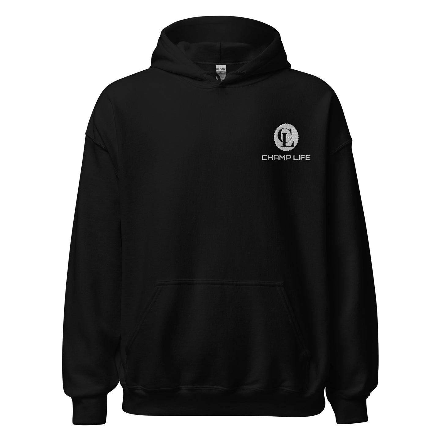 ChampLife Premium Hoodie (Embroidered, White Logo)