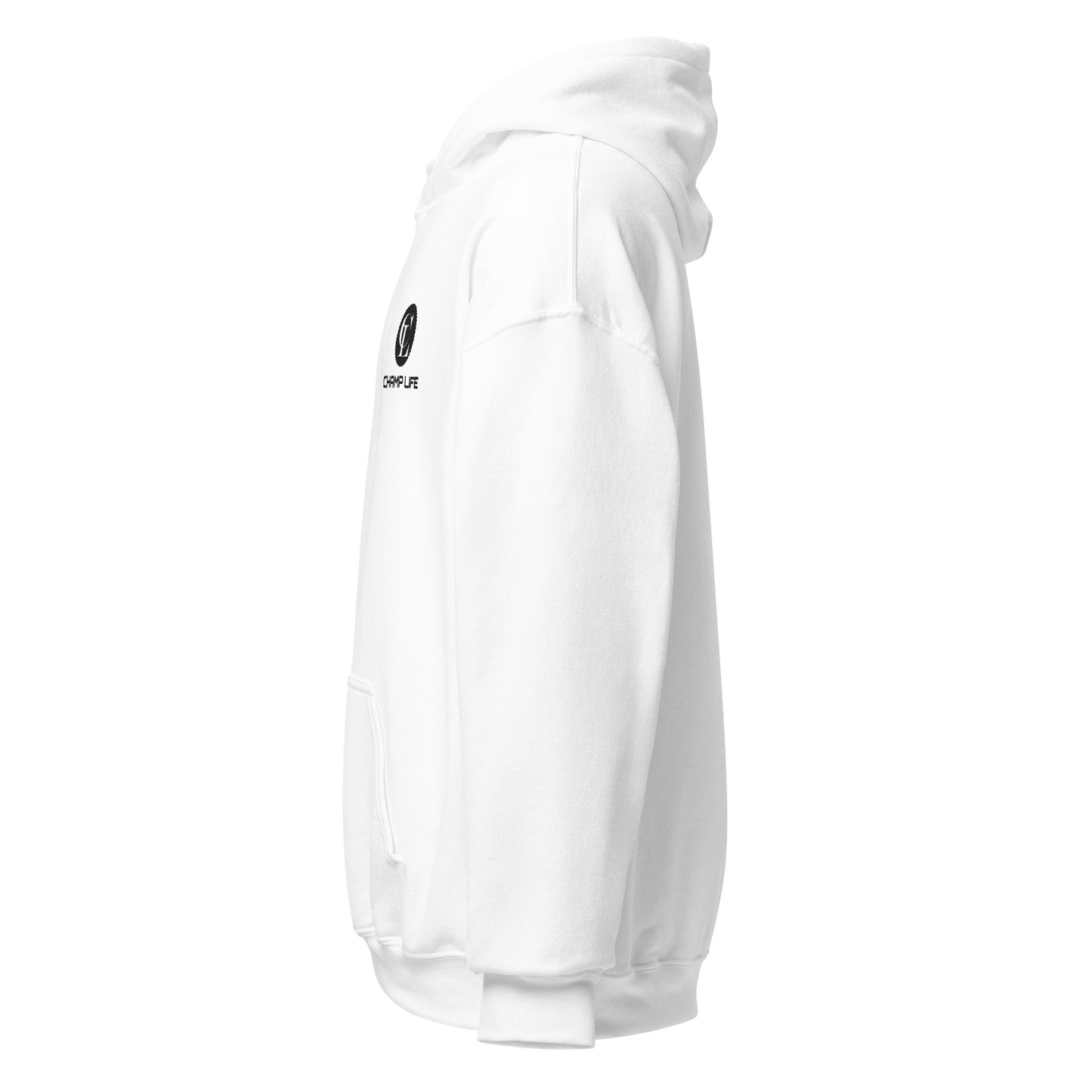 ChampLife Premium Hoodie (Embroidered, Black Logo)