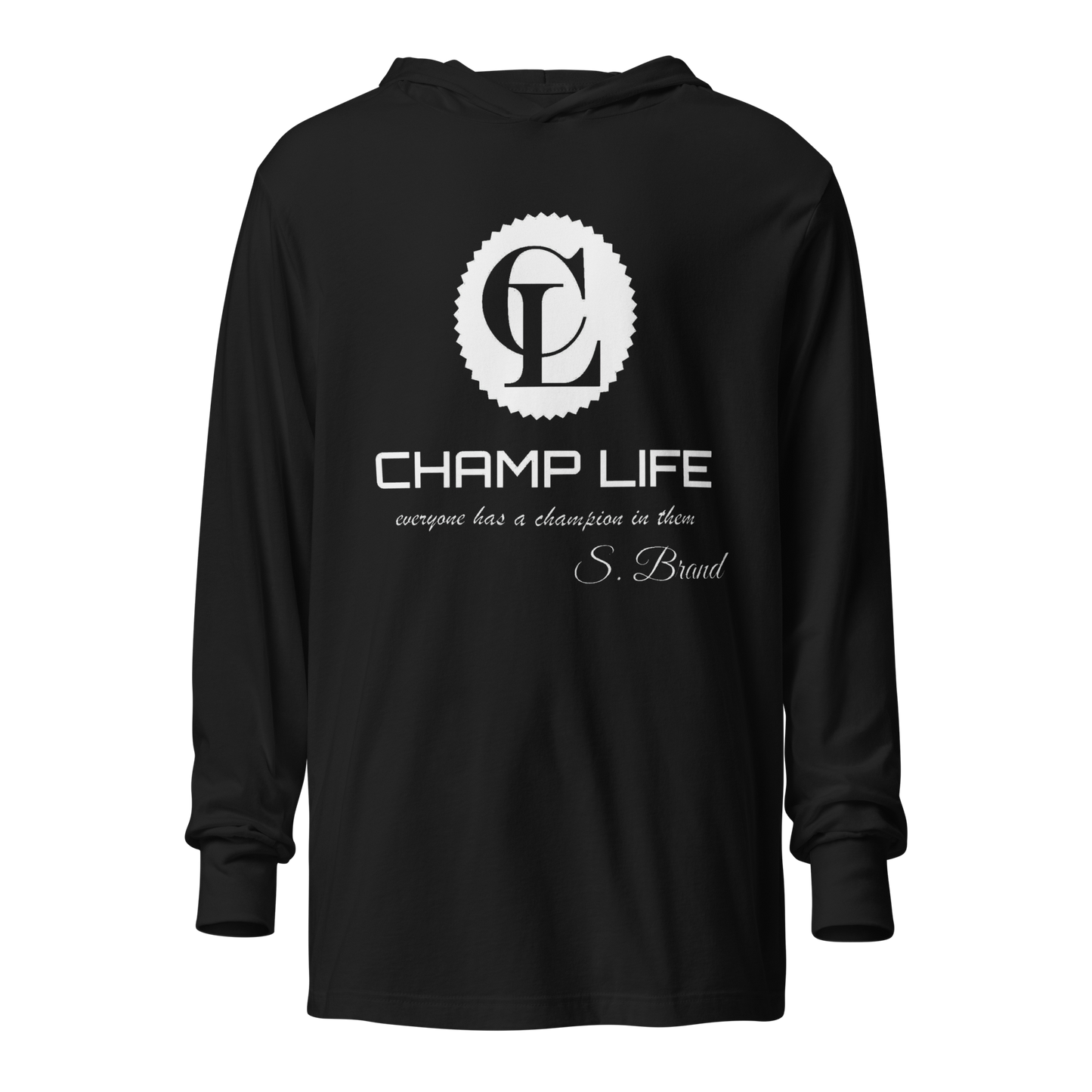 ChampLife Hoodie Tee (White Logo)