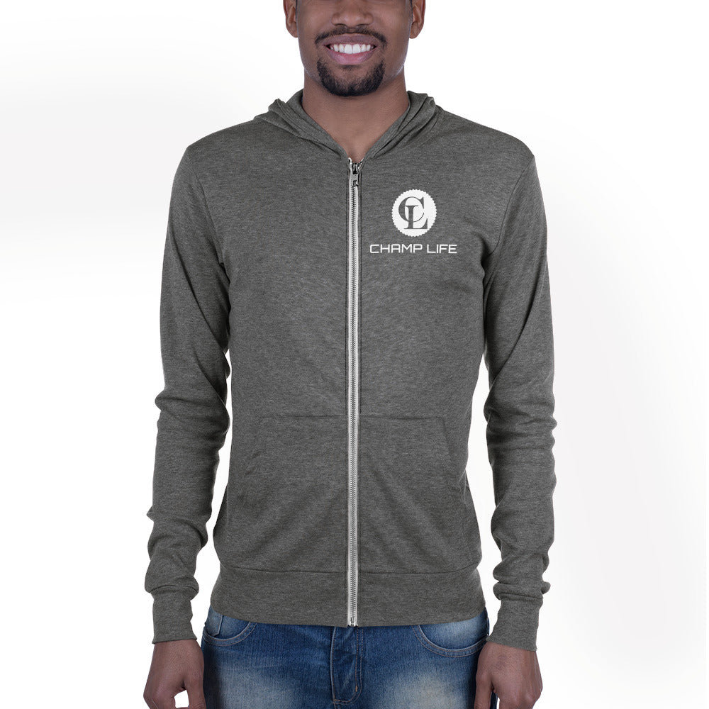 ChampLife Zip Hoodie (White Logo)