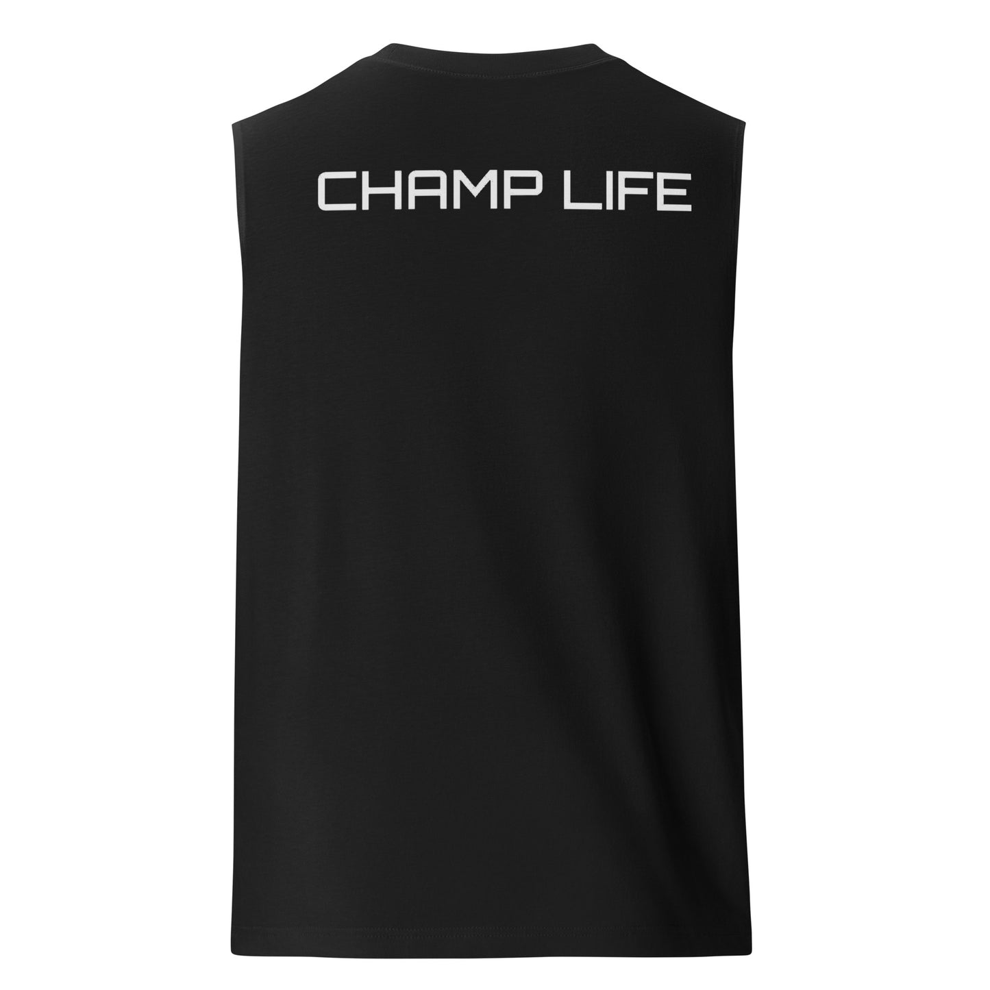 ChampLife Muscle Shirt (Embroidered, White Logo)