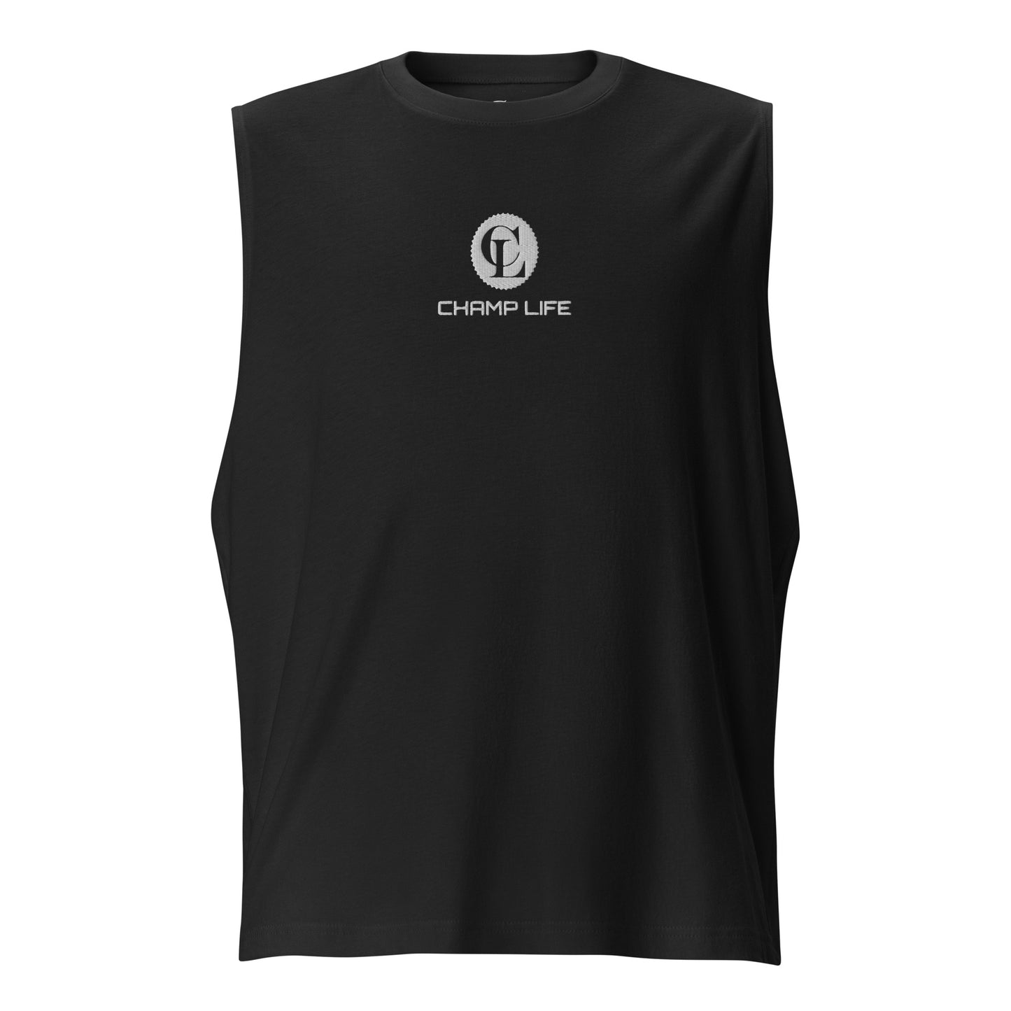 ChampLife Muscle Shirt (Embroidered, White Logo)