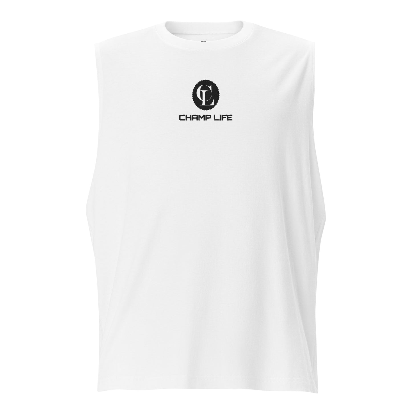 ChampLife Muscle Shirt (Embroidered, Black Logo)