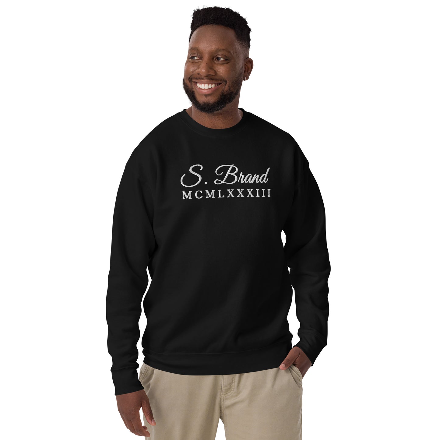 ChampLife Premium Sweatshirt (S.Brand Edition) (Embroidered, White Logo)