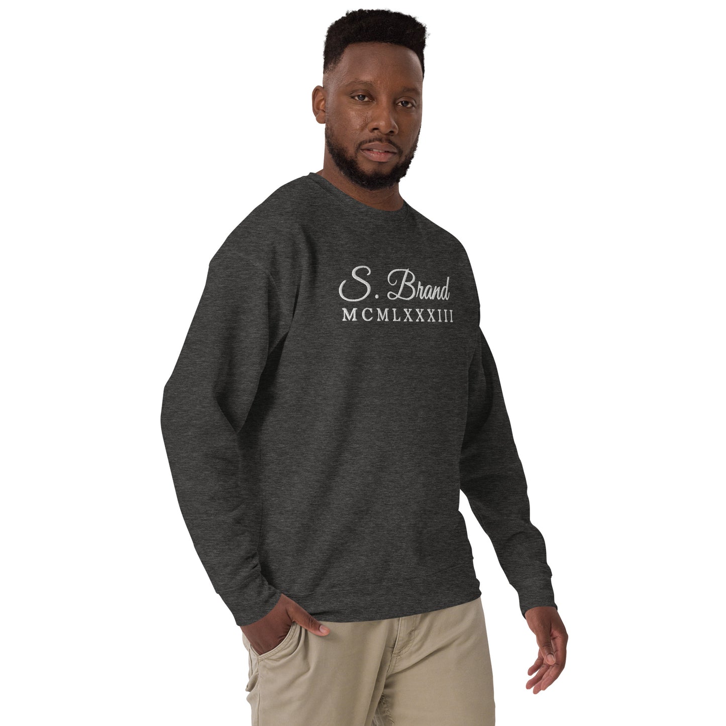 ChampLife Premium Sweatshirt (S.Brand Edition) (Embroidered, White Logo)