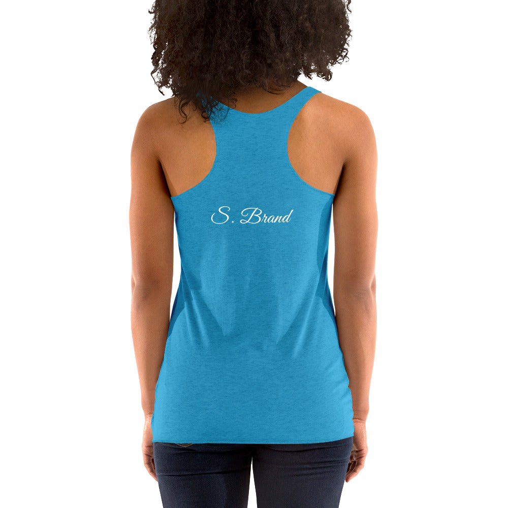 ChampLife Women's Racerback Tank (White Logo)